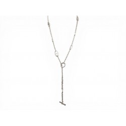 NEUF COLLIER HERMES SAUTOIR FARANDOLE 80 CM H104570B ARGENT 925 NECKLACE 1500€
