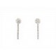 NEUF BOUCLES D'OREILLES MAUBOUSSIN TU ES MA RIVIERE D'AMOUR DIAMANTS 0.5CT 3760€