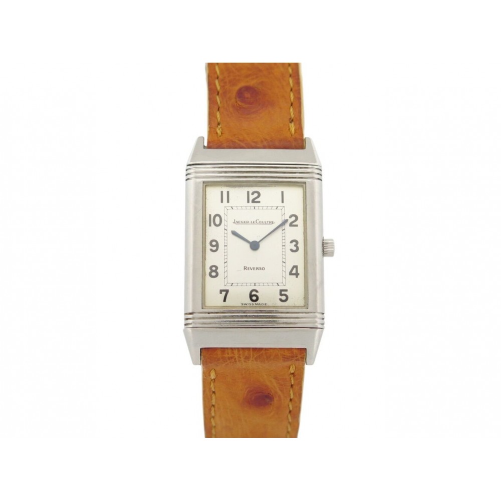 VINTAGE MONTRE JAEGER-LECOULTRE REVERSO 252.8.86 38MM ACIER QUARTZ WATCH 5550€