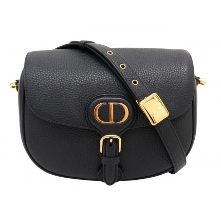 SAC A MAIN CHRISTIAN DIOR BOBBY MEDIUM BANDOULIERE EN CUIR NOIR HAND BAG 3150€