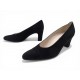 VINTAGE CHAUSSURES CHANEL ESCARPINS LOGO CC 1823 38.5 EN DAIM NOIR SHOES 1190€