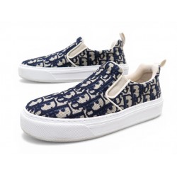 CHAUSSURES BASKETS CHRISTIAN DIOR SOLAR TOILE OBLIQUE KCK298OBE 38.5 BLEU 990€