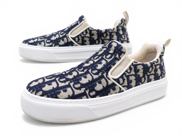 chaussures baskets christian dior solar toile oblique