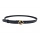 NEUF CEINTURE GUCCI BLONDIE FINE 2 CM 723073 T100 EN CUIR NOIR LOGO GG BELT 350€