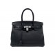 NEUF SAC A MAIN HERMES BIRKIN 30 EN CUIR TOGO NOIR ATTRIBUTS ACIER PALLADIE BAG