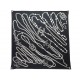 NEUF FOULARD CHANEL TWILL LOGO CC PERLES CARRE 90 EN SOIE NOIR SILK SCARF 530€