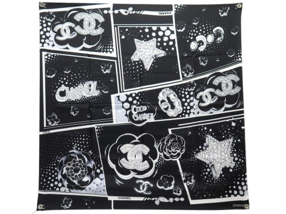  foulard chanel coco etoile logo cc bijoux carre
