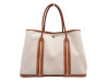 sac a main hermes garden 36 cabas toile et cuir