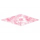 NEUF FOULARD LOSANGE CHRISTIAN DIOR DIAMOND TOILE DE JOUY SAUVAGE SOIE ROSE 290€