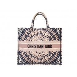 SAC A MAIN CHRISTIAN DIOR BOOK TOTE LARGE EN TOILE TIE-DYE CABAS HAND BAG 2850€