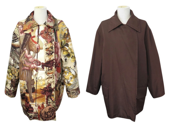 rare manteau hermes reversible les ameriques faune