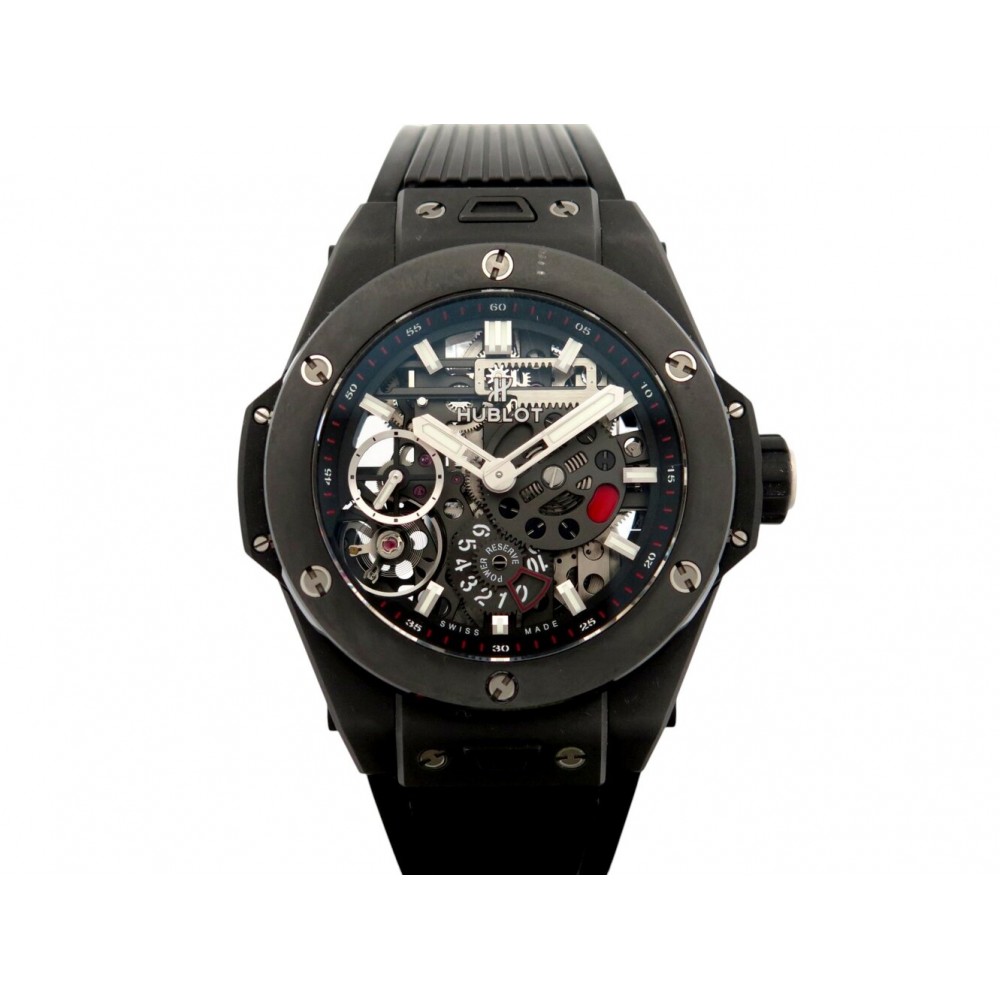 MONTRE HUBLOT BIG BANG MECA 10 BLACK MAGIC 414.CI.1123.RX 45MM AUTO WATCH 27000€