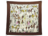 foulard hermes paddock par jean louis clerc en soie