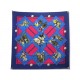 VINTAGE FOULARD HERMES MONDE DU POLO CUP PALM BEACH CRISSEY 1987 SOIE SCARF 580€