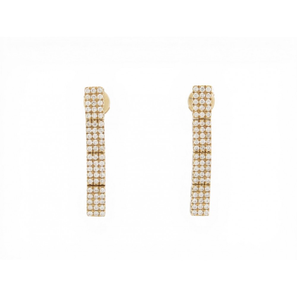 NEUF BOUCLES D'OREILLES MAUBOUSSIN LES JARDINS DE HONFLEUR DIAMANTS 0.96CT 6400€