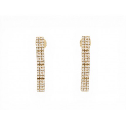 NEUF BOUCLES D'OREILLES MAUBOUSSIN LES JARDINS DE HONFLEUR DIAMANTS 0.96CT 6400€