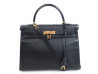 sac a main hermes kelly 35 1993 en cuir togo noir