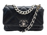 sac a main chanel 19 medium as1160 cuir noir matelasse