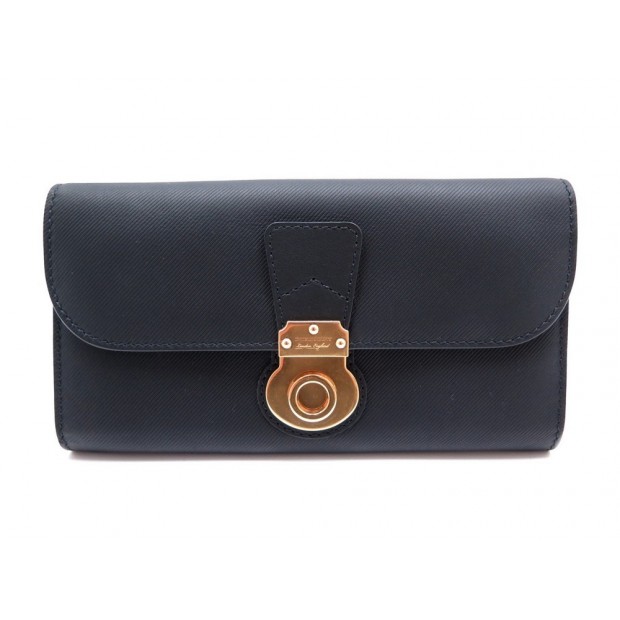 NEUF PORTEFEUILLE BURBERRY CONTINENTAL 40538101 EN CUIR TRENCH NOIR WALLET 550€