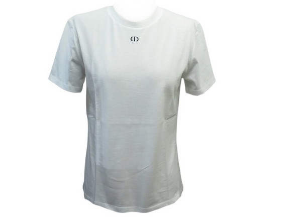  t shirt christian dior broderie logo cd