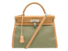 sac a main hermes kelly 32 sellier toile cuir