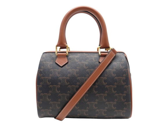 sac a main celine boston pm 113772 toile triomphe