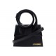 NEUF SAC A MAIN JACQUEMUS CHIQUITO NOEUD EN CUIR NOIR BANDOULIERE KNOT BAG 790€