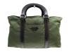 sac a main prada re edition 2005 en toile kaki cuir