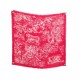 NEUF FOULARD DIOR CARRE 90 TOILE DE JOUY EN SOIE ROSE ET BLANC SILK SCARF 520€