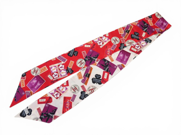 foulard chanel slim bandeau symboles des voyages