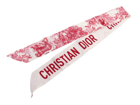 foulard christian dior mitzah toile de jouy sauvage