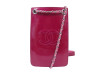 sac chanel pochette telephone logo cc bandouliere cuir