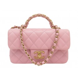 NEUF SAC A MAIN CHANEL MINI TIMELESS CLASSIQUE POIGNEE AS2431 CUIR CAVIAR 6000€