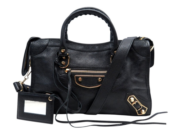 sac a main balenciaga metallic edge city small