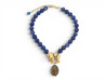 collier philippe ferrandis pendentif elephant perles