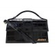 NEUF SAC A MAIN JACQUEMUS GRAND BAMBINO CUIR FACON CROCO BANDOULIERE BAG 920€