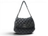 SAC A MAIN CHANEL HOBO EN CUIR MATELASSE NOIR LOGO CC QUILTED BAG PURSE 9700€