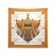 NEUF VINTAGE FOULARD HERMES VUE DU CARROSSE DE LA GALERE CARRE 90 CM SCARF 580€