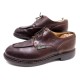 CHAUSSURES PARABOOT CHAMBORD 10 44 DERBY EN CUIR MARRON BROWN LEATHER SHOES 345€