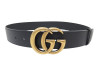 NEUF CEINTURE GUCCI BOUCLE LOGO GG MARMONT 397660 CUIR NOIR LARGE T100 BELT 450€