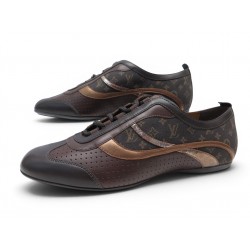 NEUF CHAUSSURES LOUIS VUITTON EUPHORIC MONOGRAM XP3U2P 38 BASKETS SNEAKERS 990€