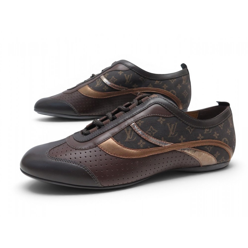 NEUF CHAUSSURES LOUIS VUITTON EUPHORIC MONOGRAM XP3U2P 38 BASKETS SNEAKERS 990€