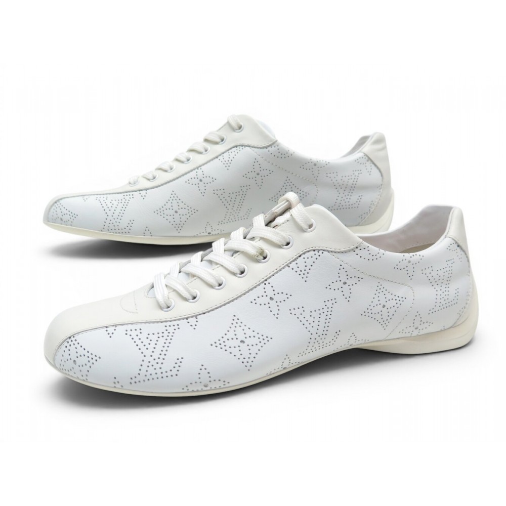 NEUF CHAUSSURES LOUIS VUITTON VITAMIN MONOGRAM PERFORE XO5U1 36.5 SNEAKERS 990€