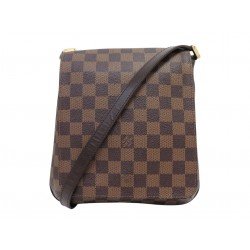 SAC A MAIN LOUIS VUITTON MUSETTE SALSA PM DAMIER EBENE BANDOULIERE PURSE 1650€