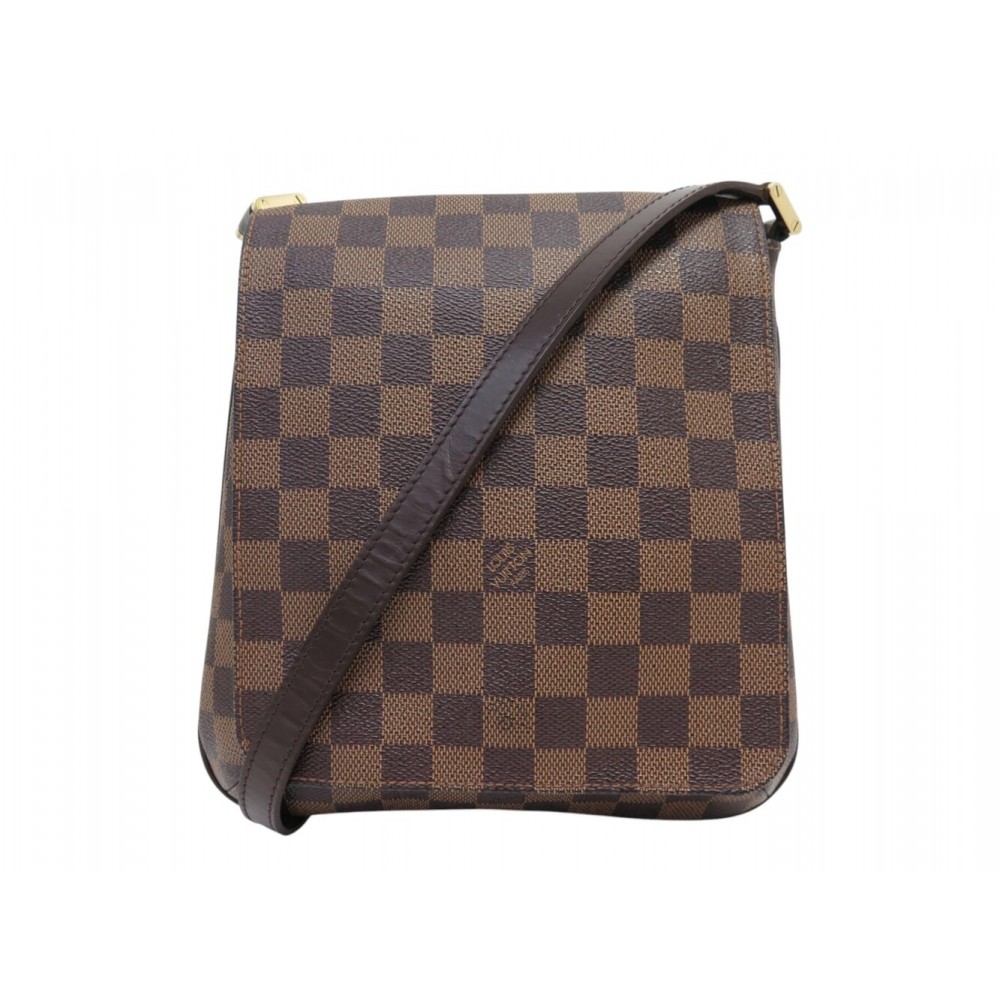 SAC A MAIN LOUIS VUITTON MUSETTE SALSA PM DAMIER EBENE BANDOULIERE PURSE 1650€