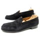 CHAUSSURES JM WESTON 180 9.5A 43 43.5 MOCASSINS EN VEAU VELOURS NOIR SHOES 590€