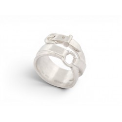 BAGUE HERMES DEBRIDEE GM T58 EN ARGENT MASSIF 925 10GR SILVER STERLING RING 635€