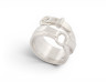 bague hermes debridee gm t58 en argent massif 925 10gr