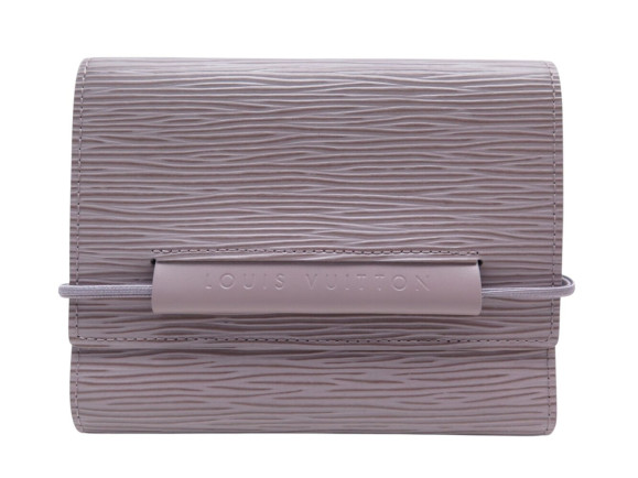portefeuille louis vuitton elastique en cuir epi