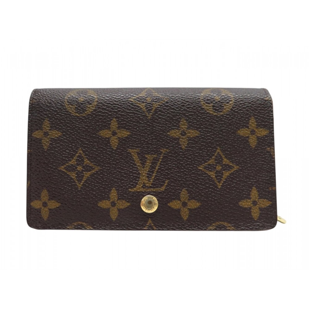 VINTAGE PORTEFEUILLE LOUIS VUITTON TRESOR M61730 EN TOILE MONOGRAM WALLET 550€